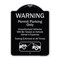 Signmission Designer Series-Warning Permit Parking Vehicles Will Be Towed Vehicle, 24" x 18", BS-1824-9866 A-DES-BS-1824-9866 - alternate 1